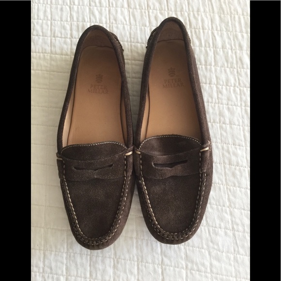 Peter Millar Shoes | Peter Millar Brown Suede Driving Shoe | Color: Brown | Size: 7 | Amarciascloset's Closet